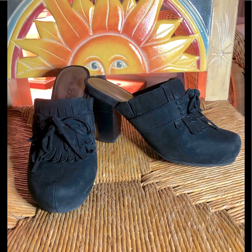 Suede Clog Style Shoe